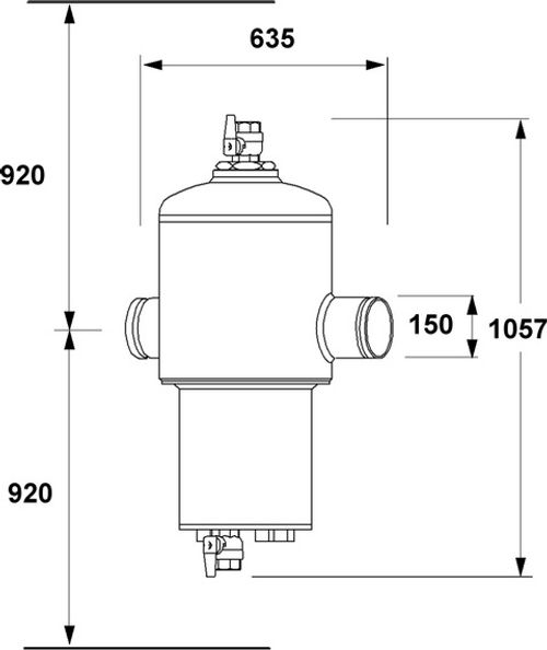 IMI-Hydronic-Engineering-IMI-PNEUMATEX-Abscheider-Zeparo-G-Force-W-ZG-150-W-DN-150-PN16-Schweissanschluss-30304121400 gallery number 1